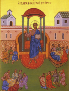 Icon of Christ as the Sower