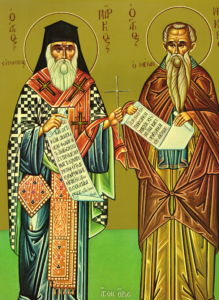 Icon of Saint Macarius and Saint Mark