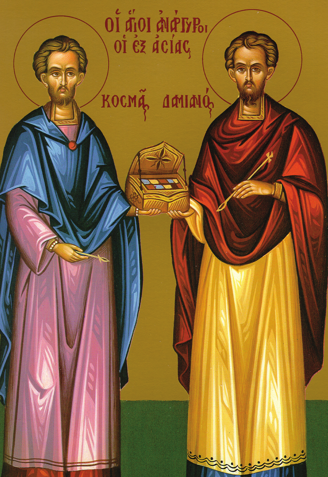 Icon of Saints Cosmas and Damian