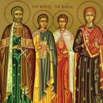 Icon of the Holy Martyr Eustace and his Companions