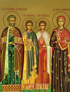 Icon of the Holy Martyr Eustace and his Companions